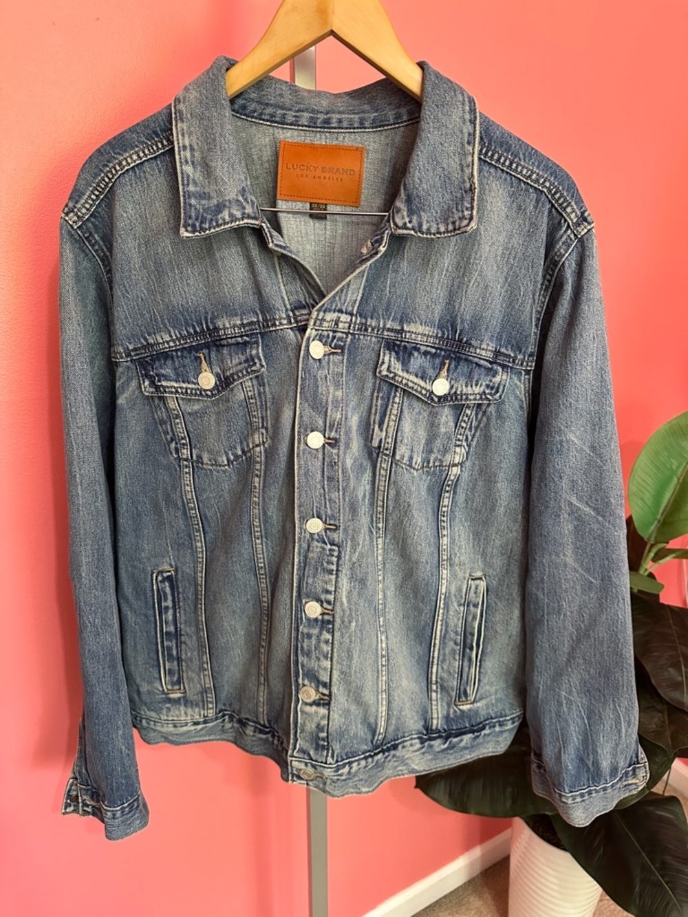 Lucky Brand Women’s Denim Trucker Jacket, Size 3X